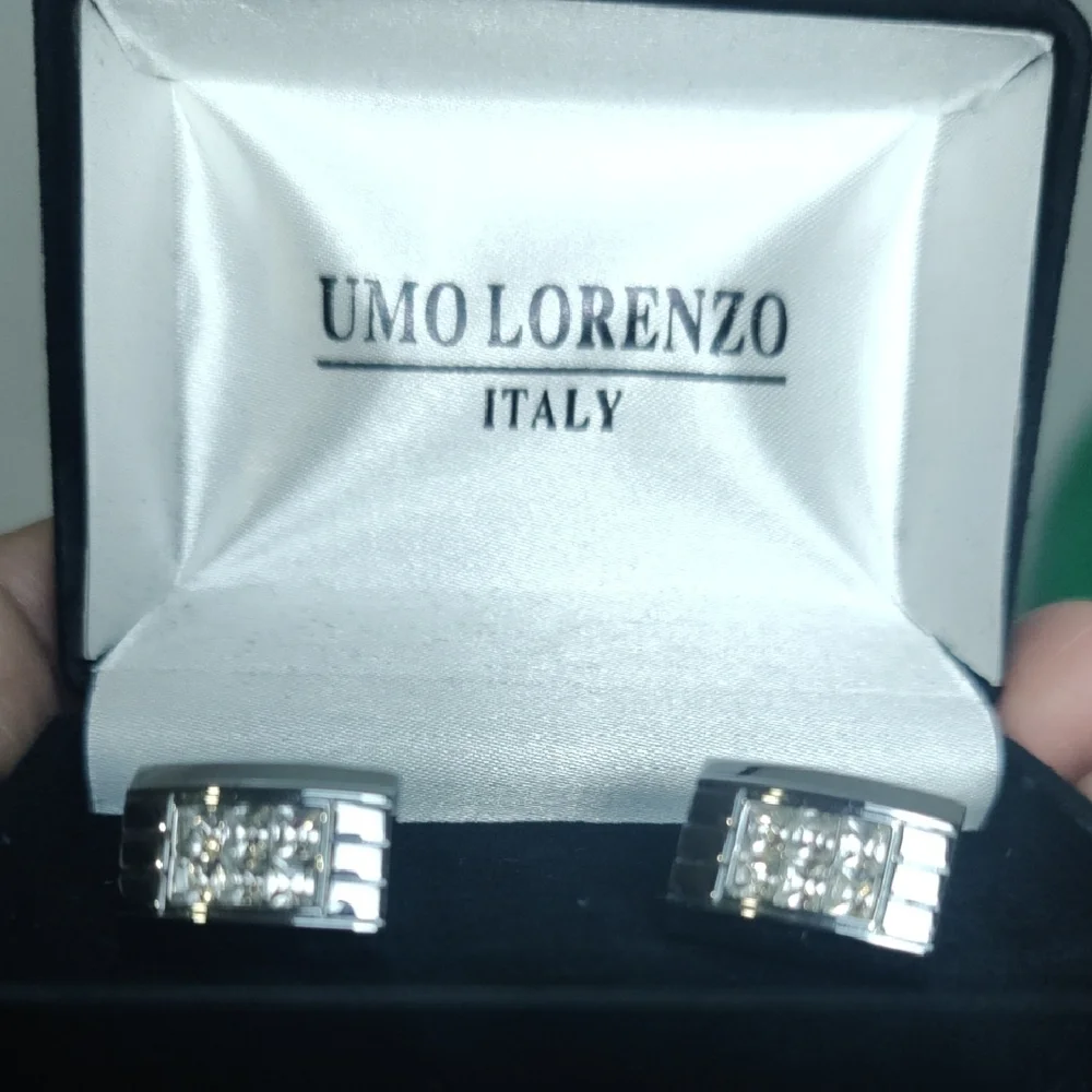 Umo Lorenzo Silver Cufflinks NWT